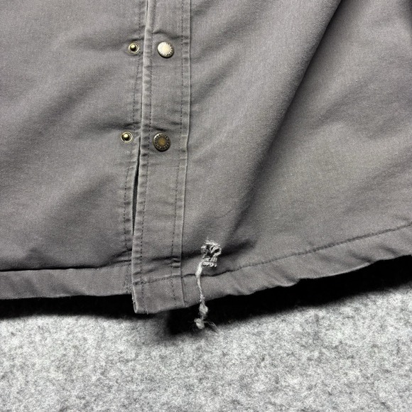 Dickies Water Repellant Duck Hooded Shirt Jacket Mens XL Slate Gray - Picture 6 of 8